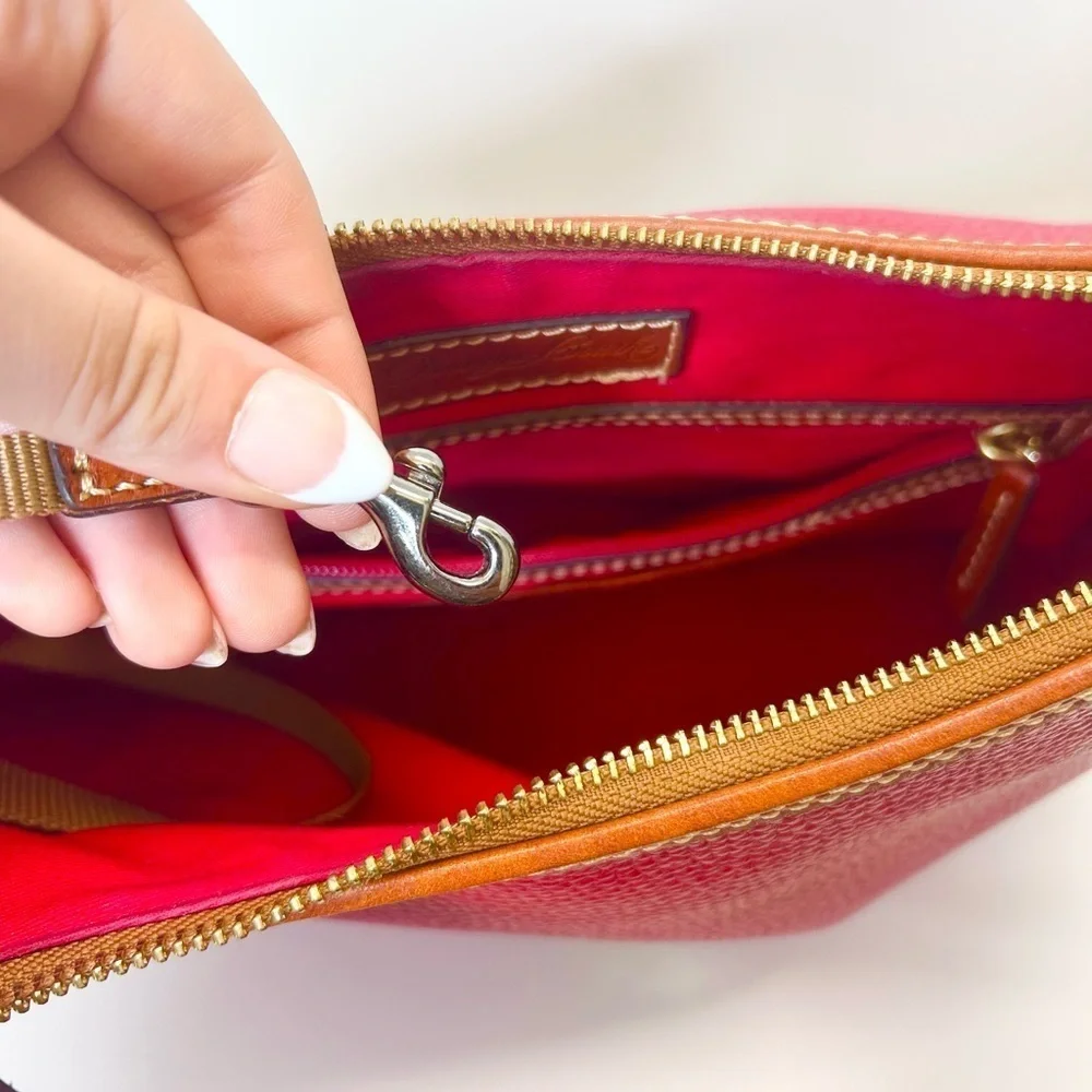 Dooney & Bourke Pebble Grain Hobo Shoulder Bag in Red trending